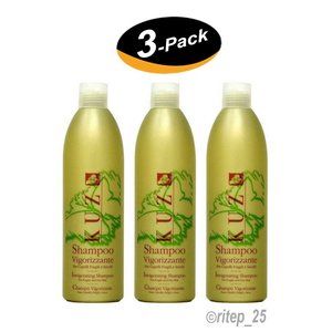 (3 Pack) of Kuz Vigorizzante Shampoo Dry Hair Made In Italy New 16.9 oz Bottles
